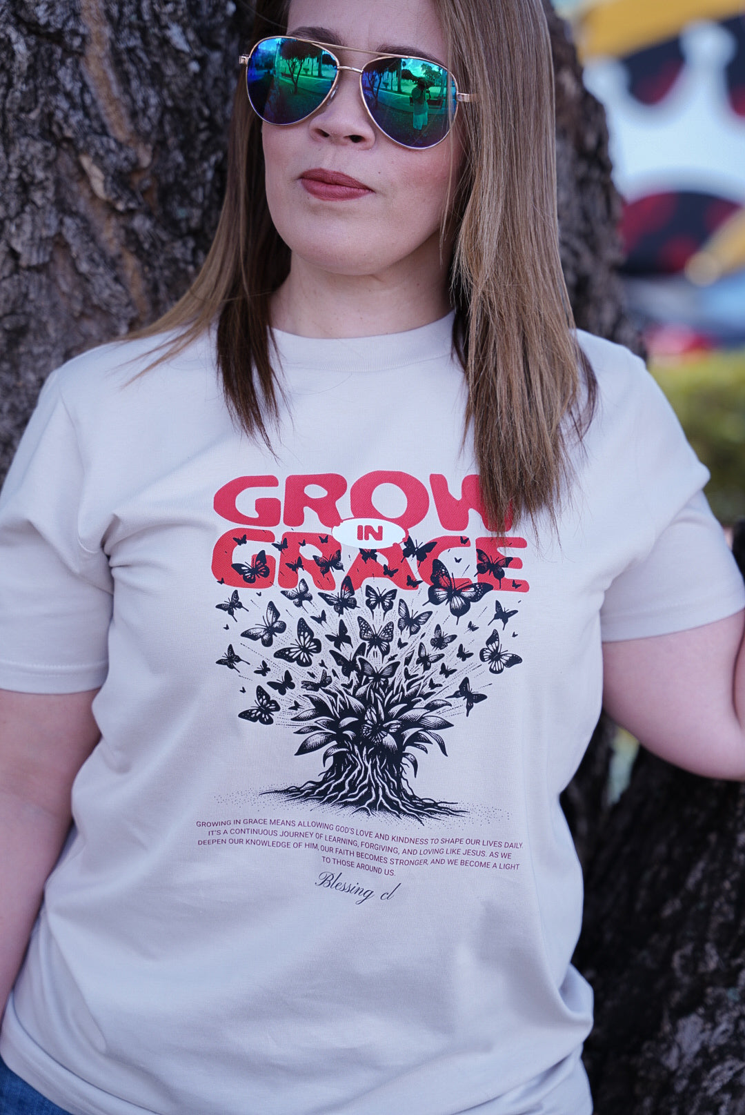 Wo's Classic Tee Grow in Grace