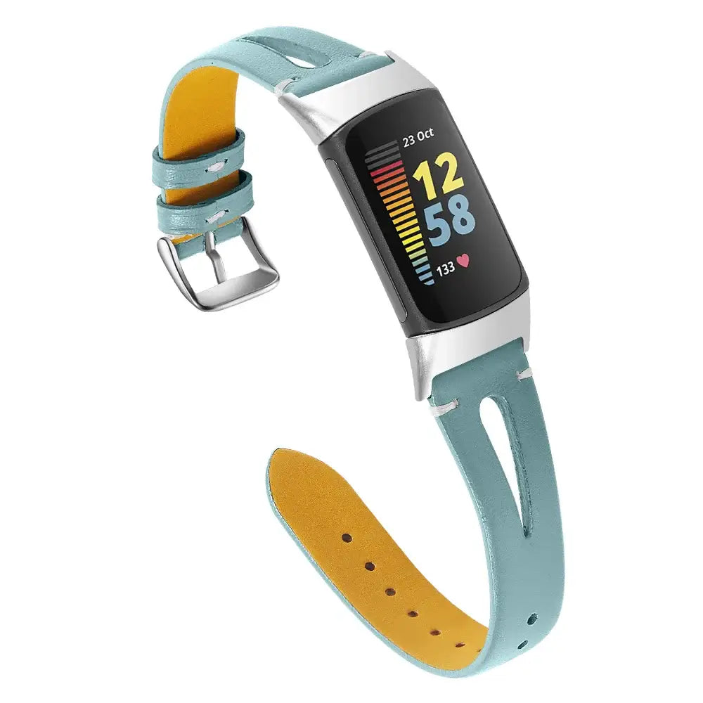 Fitbit Charge 5 6 Leather Band - Stylish Durable Accessory