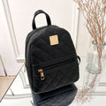 Diamond Stitch Embroidered Backpack