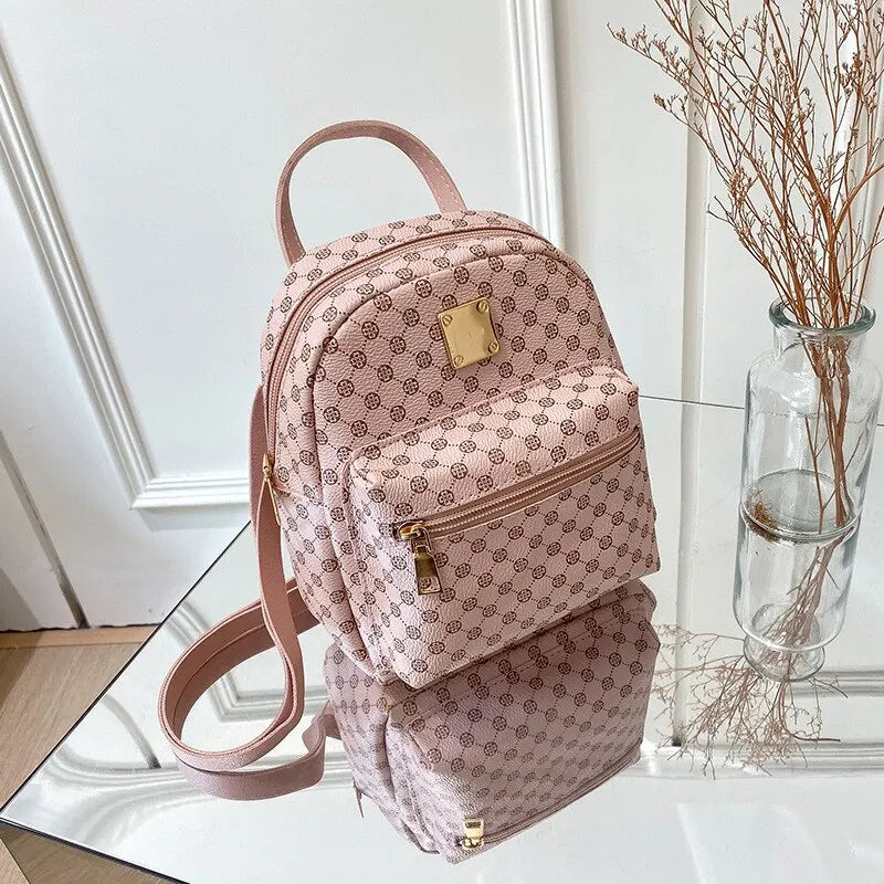 Classic Women Backpack School Bags Female Daily Shopping Girl Backpacks