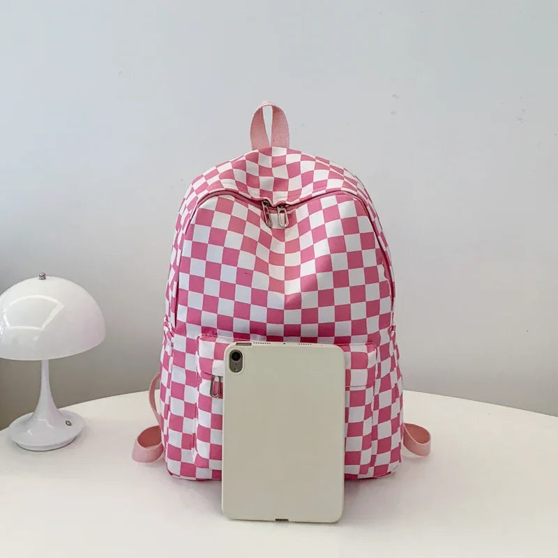 Checkered Backpack