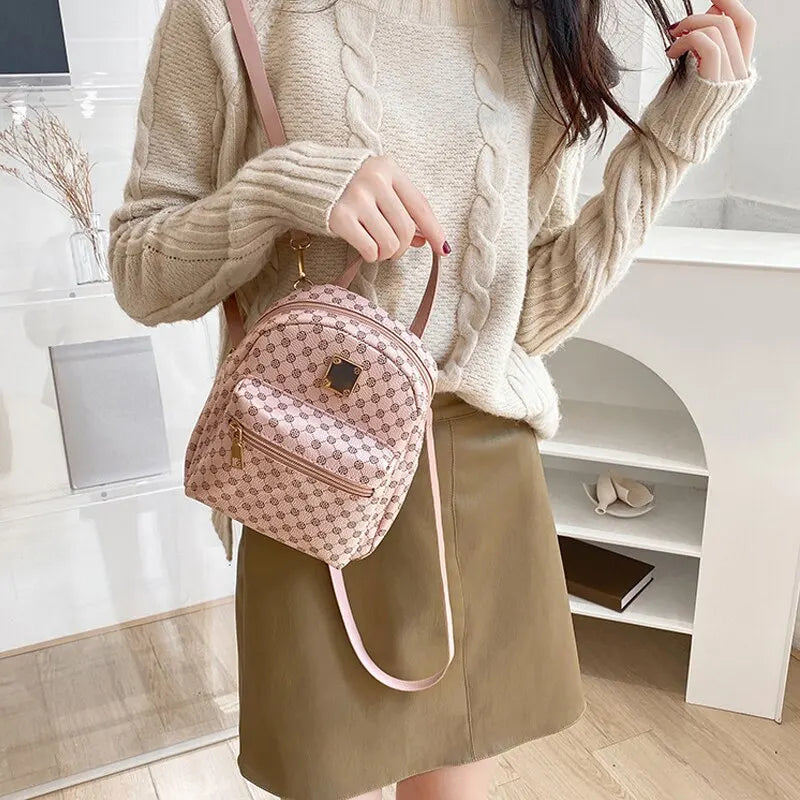 Classic Women Backpack School Bags Female Daily Shopping Girl Backpacks