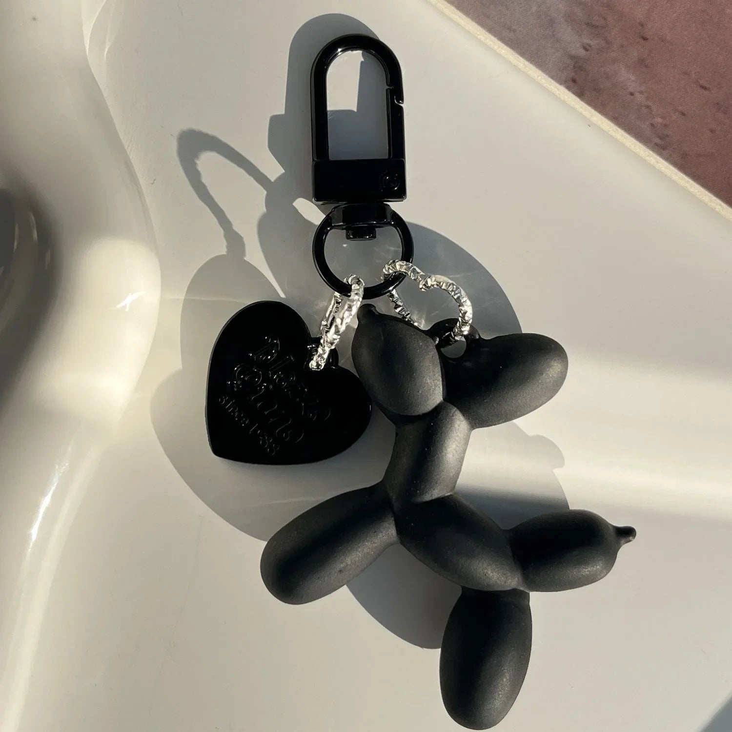 Balloon Animal Dog Keychain