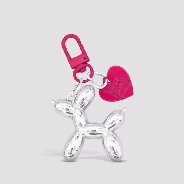 Balloon Animal Dog Keychain
