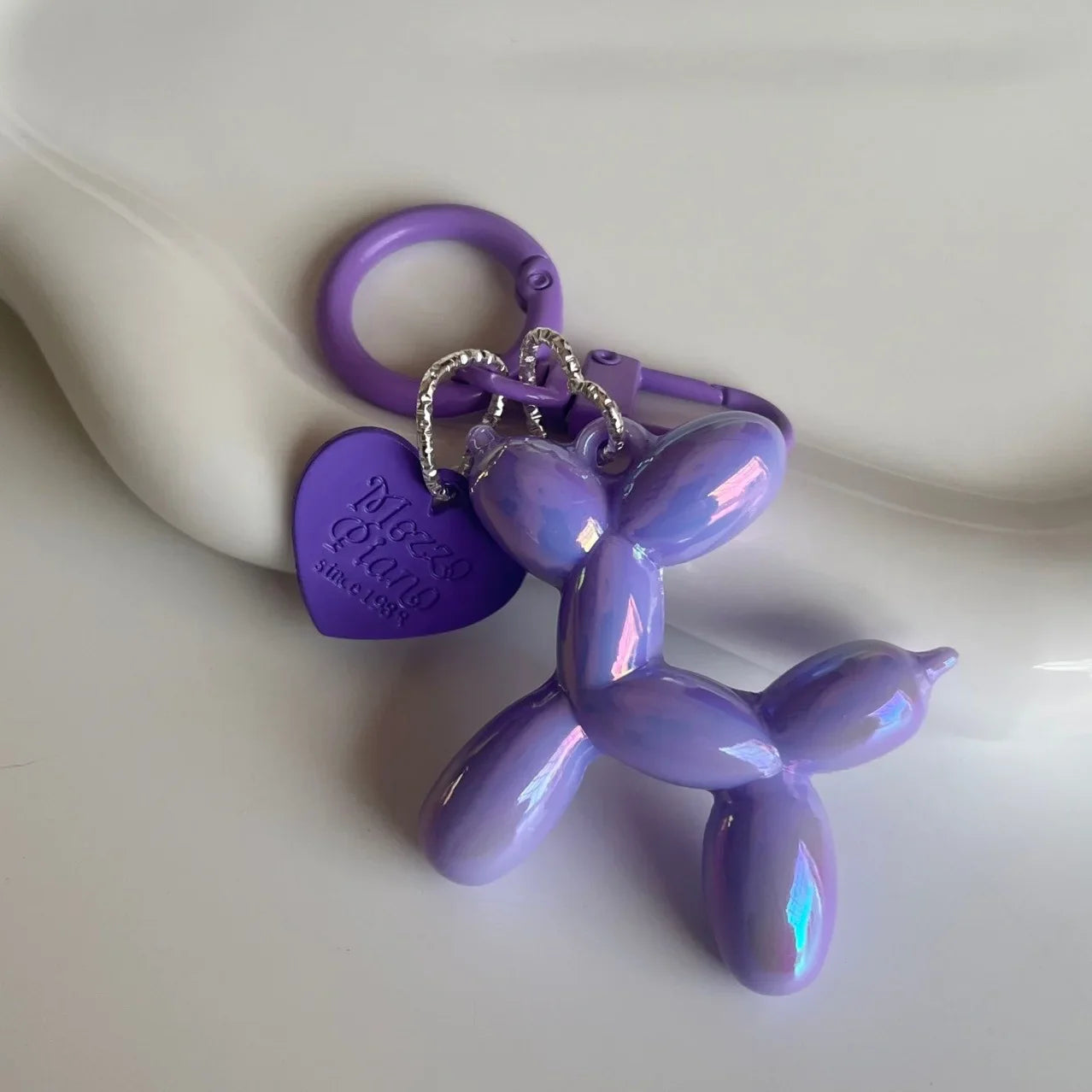 Balloon Animal Dog Keychain