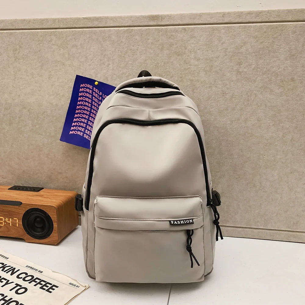 Large Capacity Solid Color Backpack