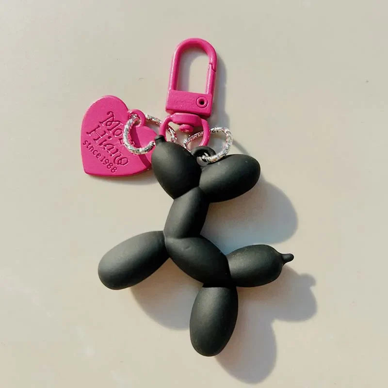 Balloon Animal Dog Keychain