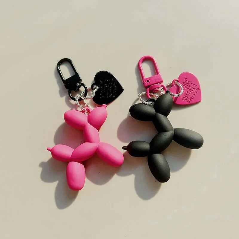 Balloon Animal Dog Keychain