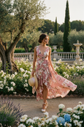 Sleeveless Wrap Sundress - Feminine Summer Dress