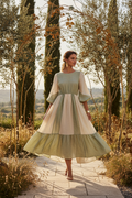 Flowy Linen Midi Dress - Elegant Summer Style