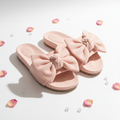 Slide Sandals with Bow Detail